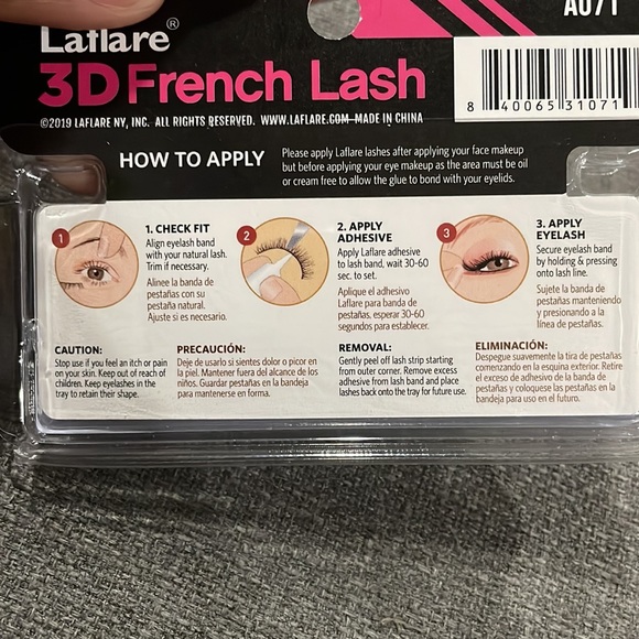 COPY - Ardell Edgy Accented Edges 410 & Laflare 3D French Lashes A071 Bundle - Picture 9 of 9